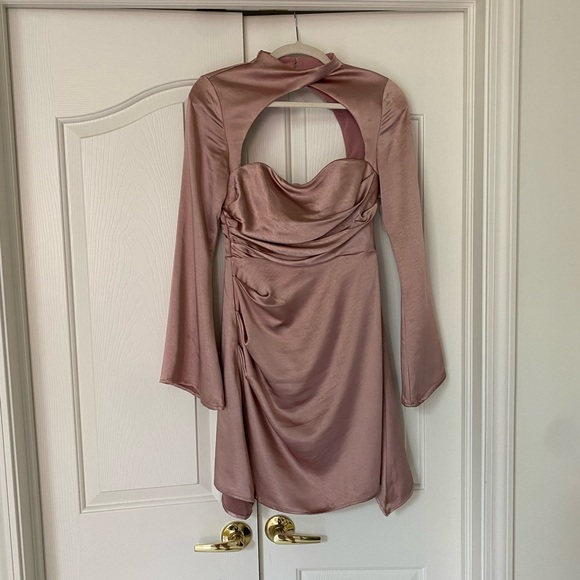 Satin Mini Dress - Picture 2 of 4